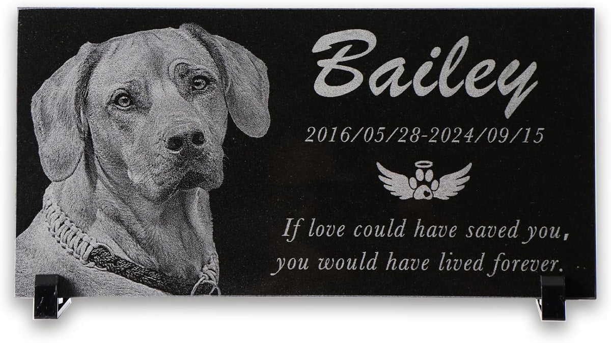 Personalized Pet Memorial Stone, Custom Grave Marker for Dogs