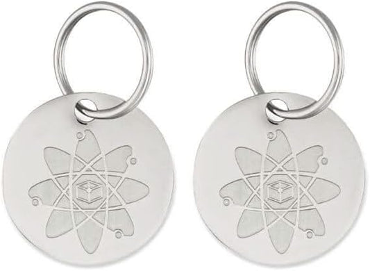 Shield Tag - Natural Flea & Tick Repellent Collar Tag for Dogs & Cats - Waterproof, Lasts 12 Months - Stainless Steel Pendant - Regular Tag (2 Pack)
