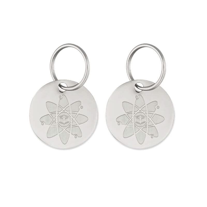 Shield Tag - Natural Flea & Tick Repellent Collar Tag for Dogs & Cats - Waterproof, Lasts 12 Months - Stainless Steel Pendant - Regular Tag (2 Pack)
