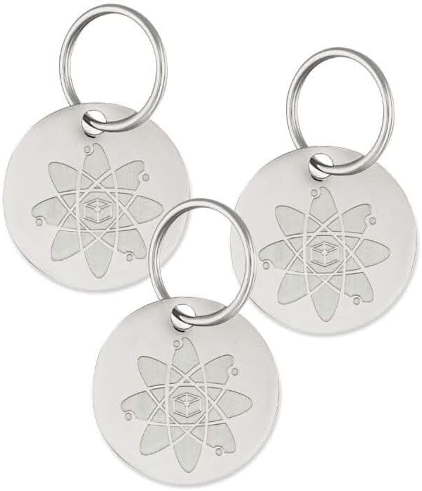 Shield Tag - Natural Flea & Tick Repellent Collar Tag for Dogs & Cats - Waterproof, Lasts 12 Months - Stainless Steel Pendant - Regular Tag (2 Pack)