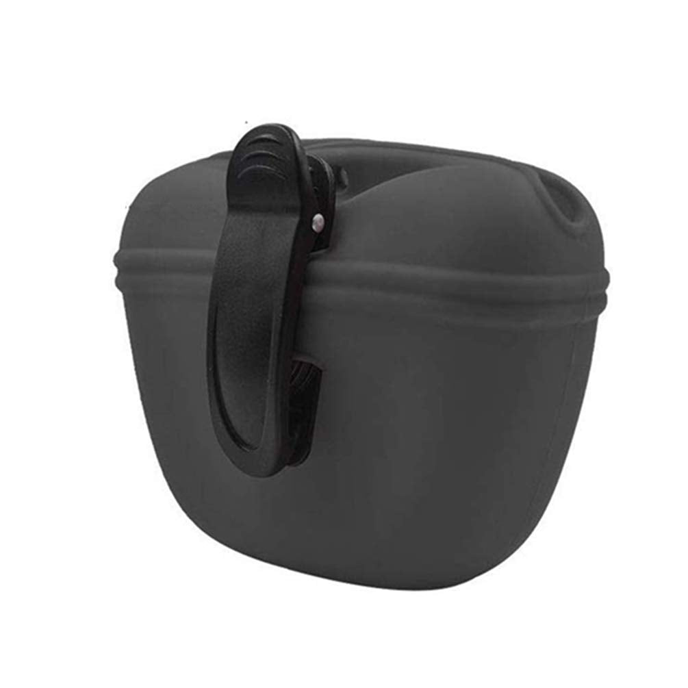 RoyalCare Silicone Dog Treat Pouch-Small Training Bag-Portable Dog Treat Bag for Leash with Magnetic Closure and Waist Clip[US Design Patent]