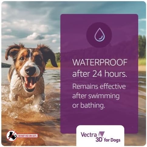Vectra 3D Flea and Tick Prevention for Small Dogs 11-20 lbs, 3‑Month