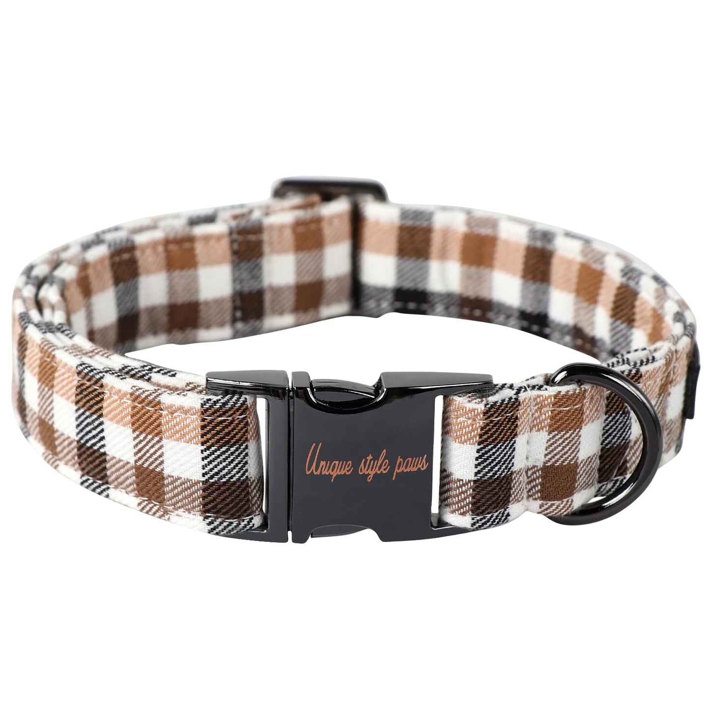 Unique Style Paws Dog Collar With Metal Buckle - Red Rose Flower Gift for Small, Medium, Large Boys Girls Dogs - Durable and Cute