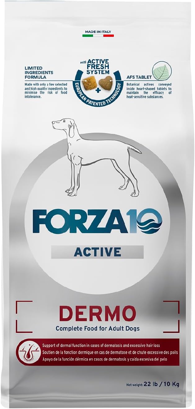 Forza10 - Dermo Dry Dog Food for Itchy Skin & Coat Support, 22 lb