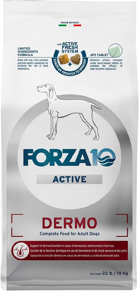 Forza10 - Dermo Dry Dog Food for Itchy Skin & Coat Support, 22 lb