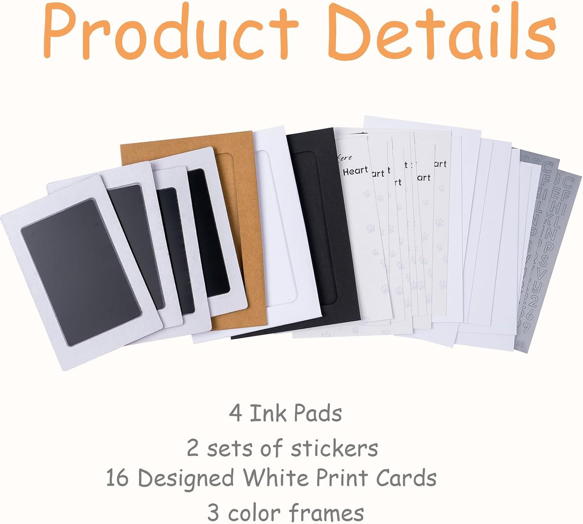 DeerZone Inkless Paw Print Kit,Dog Paw Print Kit,Dog Nose Print Kit