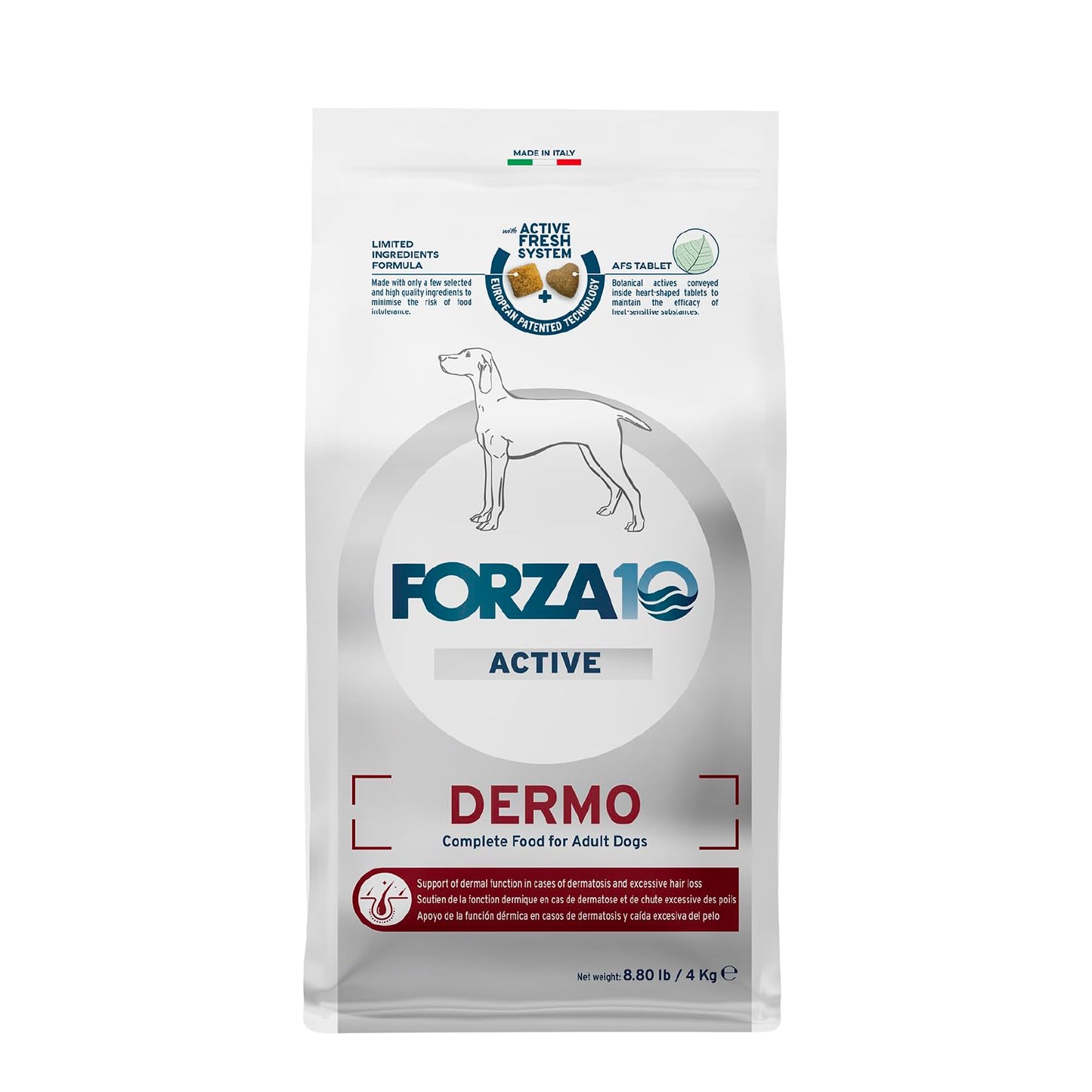 Forza10 - Dermo Dry Dog Food for Itchy Skin & Coat Support, 22 lb