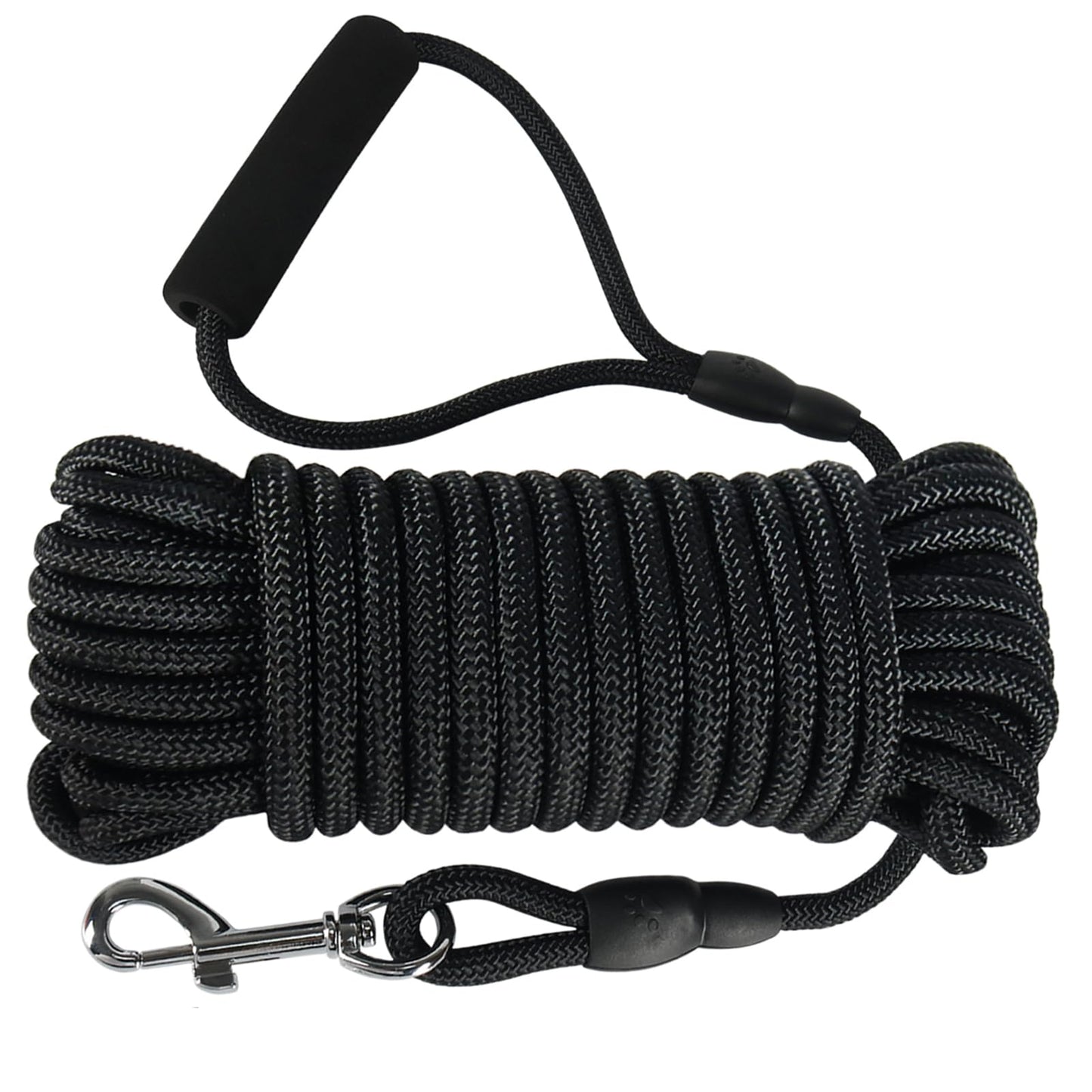 Vivifying Floating Long Dog Leash, 20FT Dog Training Leash, Lightweight Dog Check Cord Rope Lead with Comfortable Handle for Outside, Hiking, Swimming, Beach and Lake