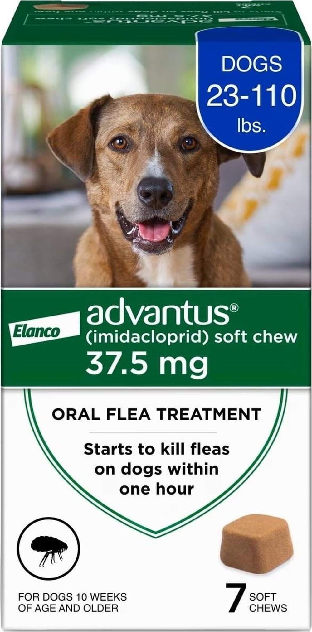 Advantus Dog Fast Acting Oral Flea Treatment Soft Chewable 4 - 22 lbs. | 7 ct.