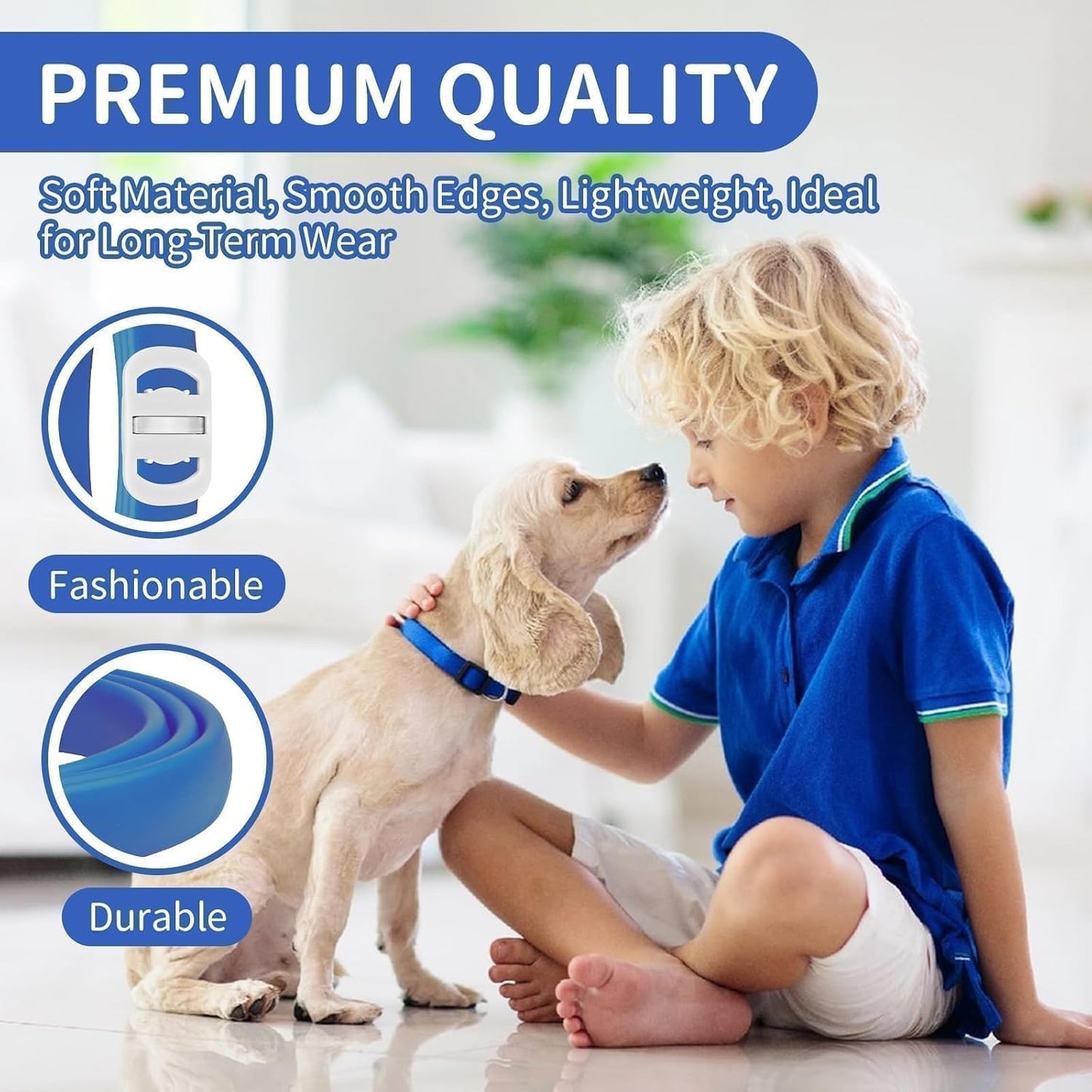 VICSOM Flea Collar for Dogs, Flea and Tick Prevention for Dogs, 4 Pack