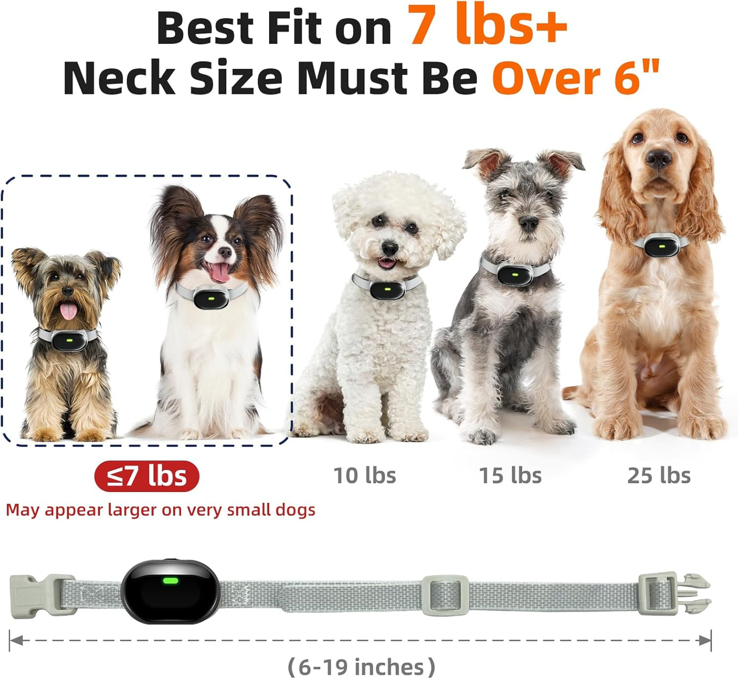 Shock Collar for Small Dogs, Ultra-Light & Slim Dog Training Collar with Remote, Tailored for Small Dogs 5-30lbs & Medium Dogs, 198-Level Precise Control, Waterproof, Rechargeable (Not Auto Collar)