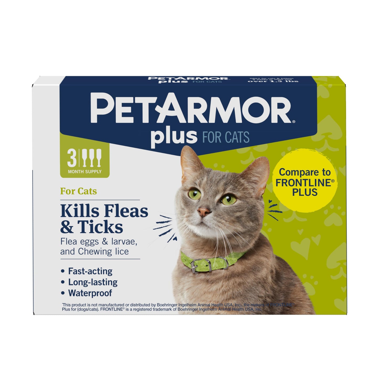 PetArmor Plus Flea & Tick Topical Dogs 89-132 lbs, 3-Month