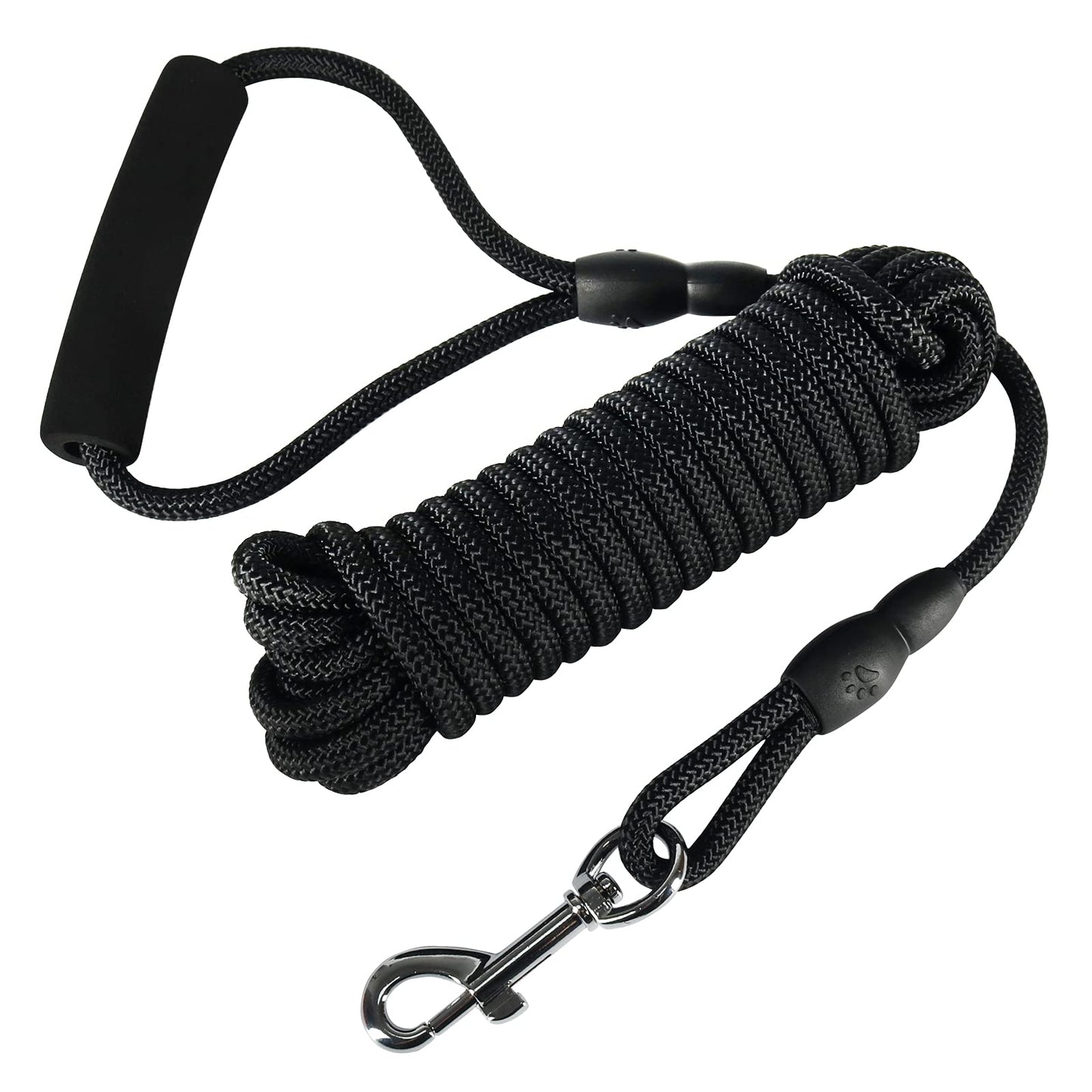 Vivifying Floating Long Dog Leash, 20FT Dog Training Leash, Lightweight Dog Check Cord Rope Lead with Comfortable Handle for Outside, Hiking, Swimming, Beach and Lake