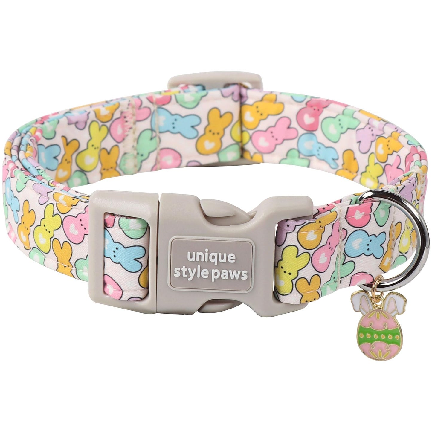 Unique Style Paws Dog Collar With Metal Buckle - Red Rose Flower Gift for Small, Medium, Large Boys Girls Dogs - Durable and Cute