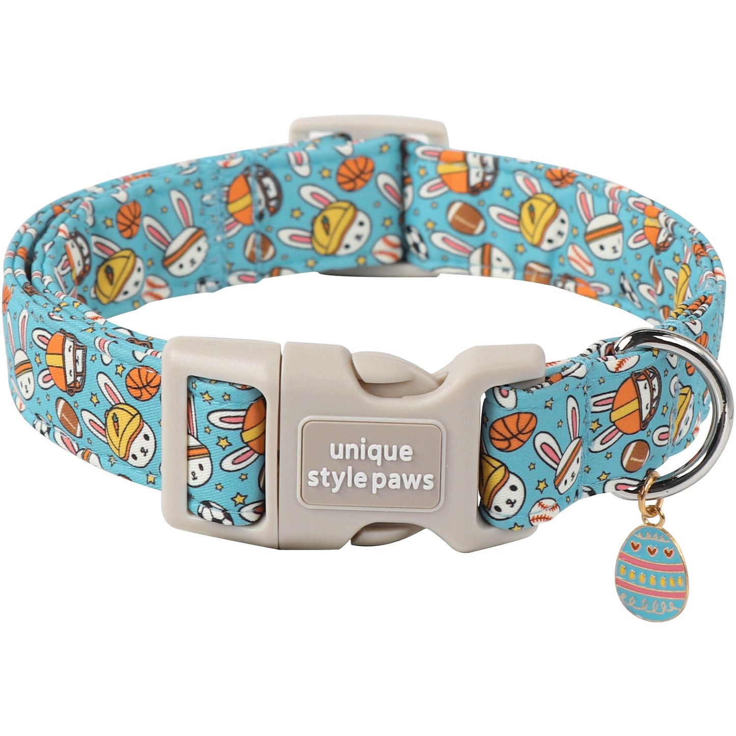 Unique Style Paws Dog Collar With Metal Buckle - Red Rose Flower Gift for Small, Medium, Large Boys Girls Dogs - Durable and Cute