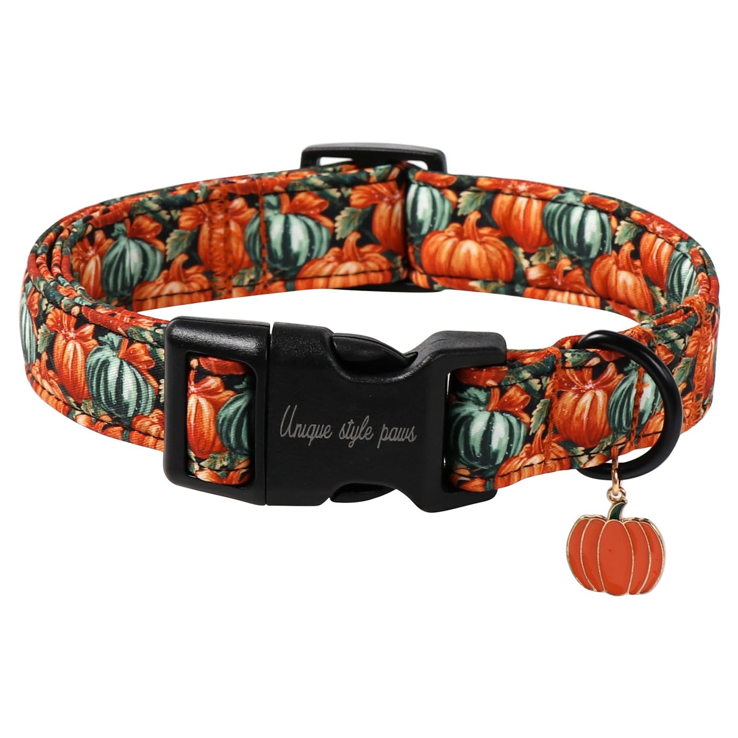 Unique Style Paws Dog Collar With Metal Buckle - Red Rose Flower Gift for Small, Medium, Large Boys Girls Dogs - Durable and Cute