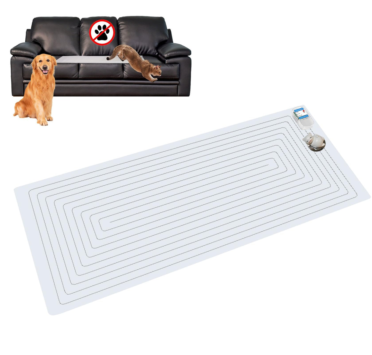 SEERWAY Scat Pet Shock Mat for Dog & Cat: 3 Training Modes 60x12 Inches