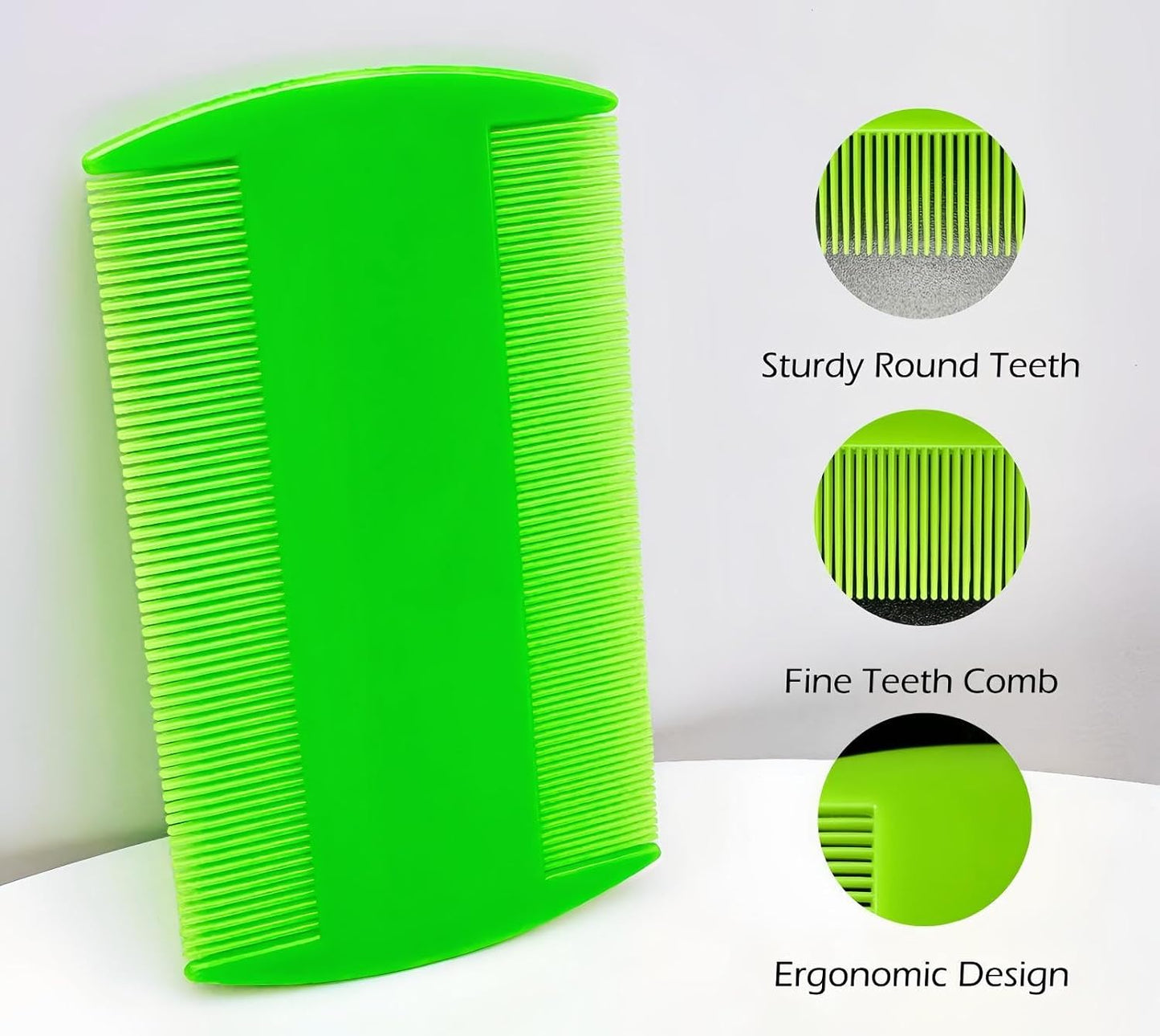 Yumflan 5 Pack Fine Tooth Flea Comb for Cats, Dogs & Puppies