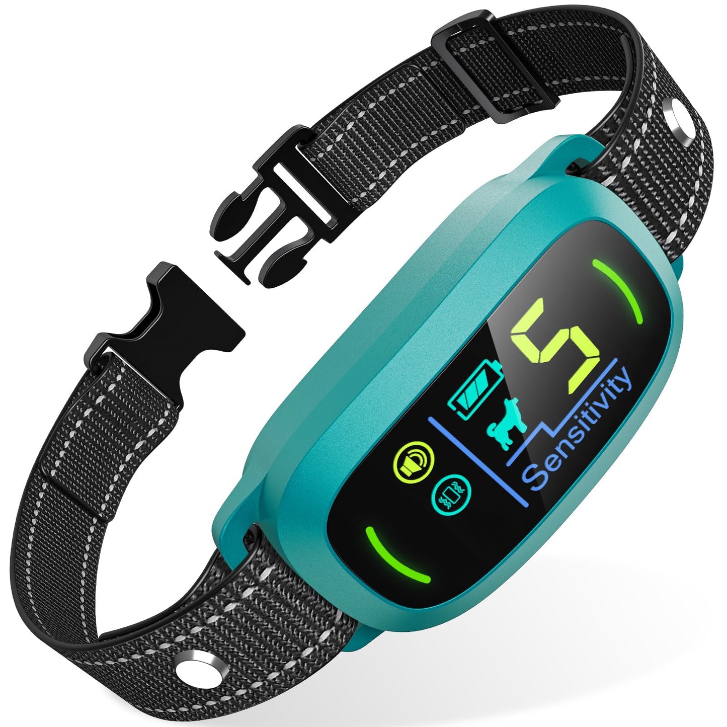 FAFAFROG Dog Bark Collar, Rechargeable Smart Collar, Anti Barking Training Collar with 5 Adjustable Sensitivity Beep Vibration, Bark Collar for Large Medium Small Dogs (Black)