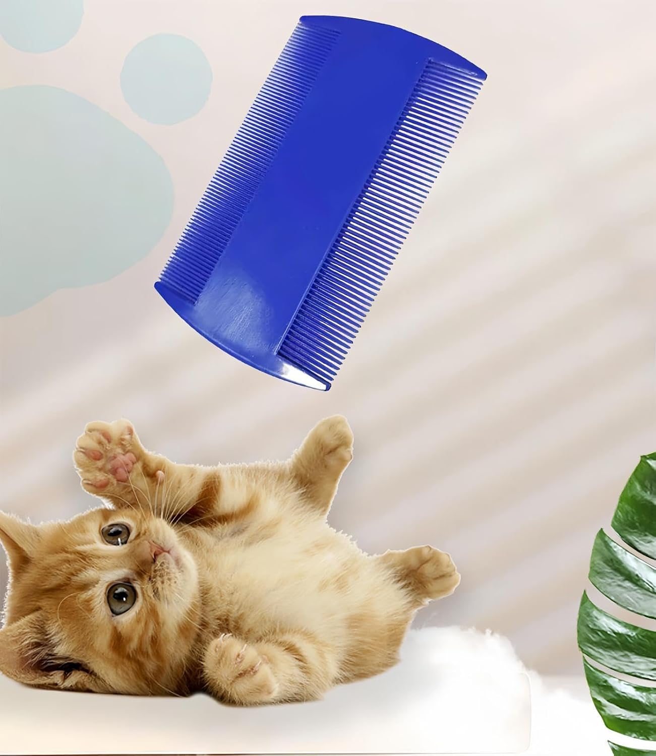 Yumflan 5 Pack Fine Tooth Flea Comb for Cats, Dogs & Puppies