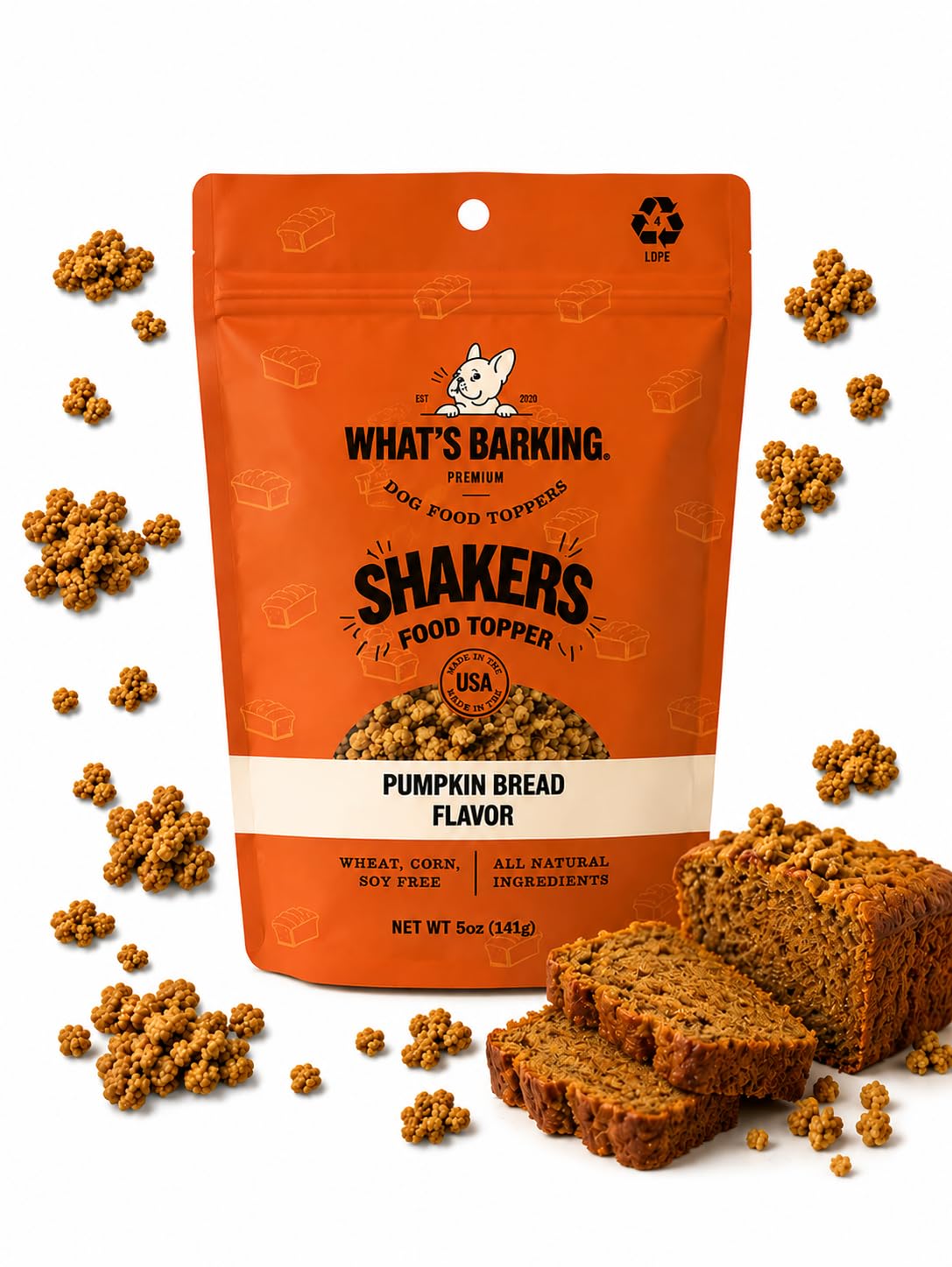 Shakers Dog Meal Toppers, Blueberry Muffin, Non-GMO, 3 Pack