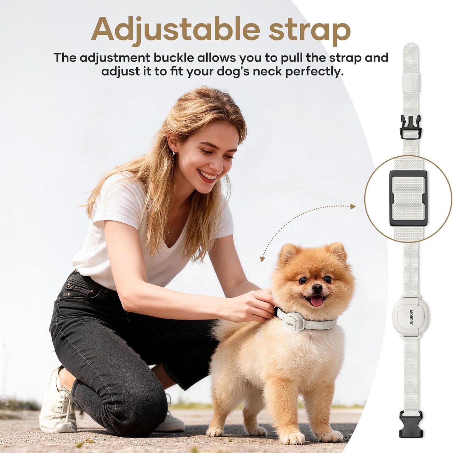 Shock Collar for 5-30lbs Mini Small Dogs,4200FT Range,White