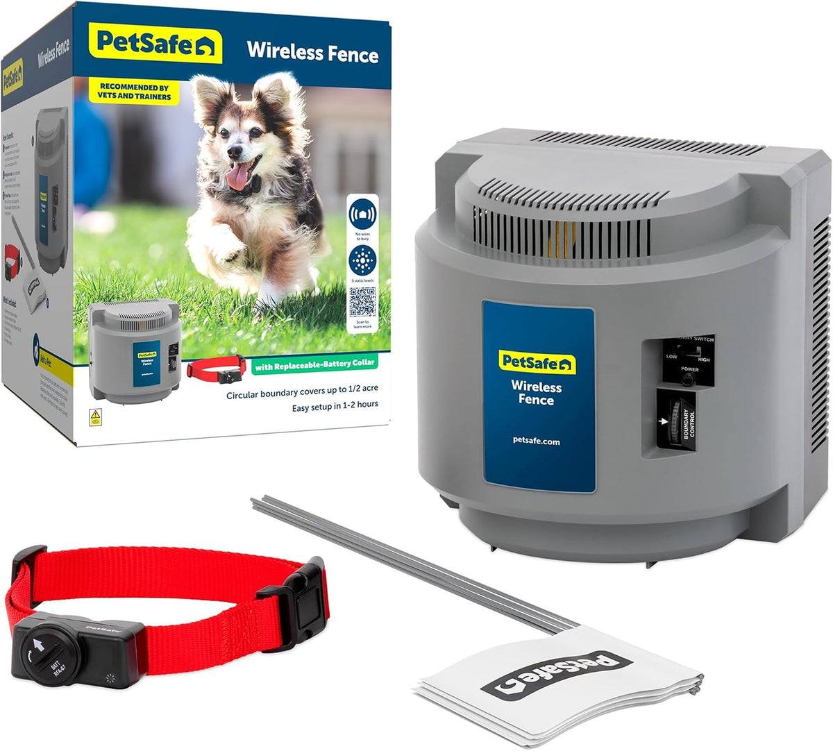 PetSafe Wireless Pet Containment System, Up to 1/2 Acre