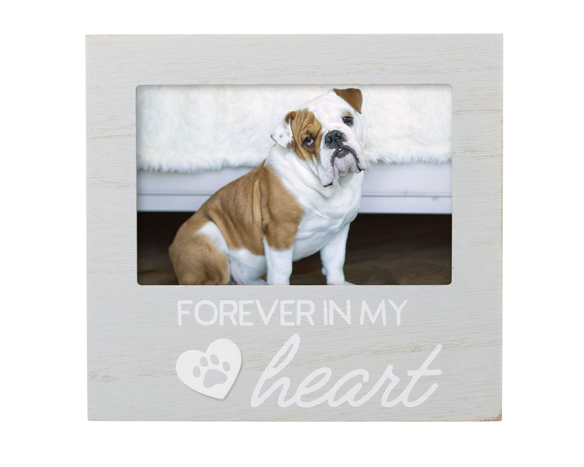 Pearhead Forever Loved Pet Keepsake Picture Frame, Photo Frame for Pet Owners and Dog Lovers, Ideal Memorial Gift for Loss of Dog and Pet Remembrance, Wall Mount And Tabletop Frame, Black