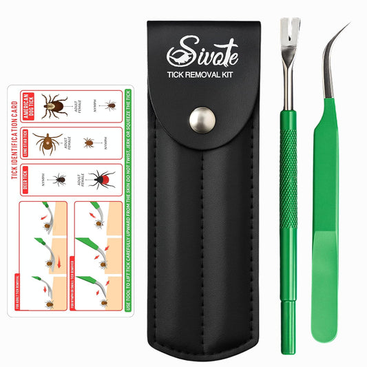 Premium Tick Remover Kit – Stainless Steel Tool with Case, Safe for Pets