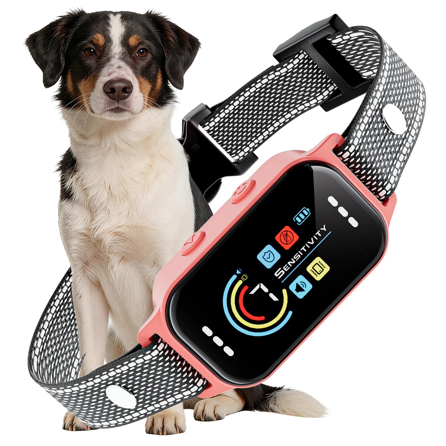 Dog Bark Collar 2 Pack, Auto Anti Barking Collar for Large Medium Small Dogs 11-120lbs, 7 Sensitivity Levels, 5 Safe Training Modes, Humane Bark Training Collar