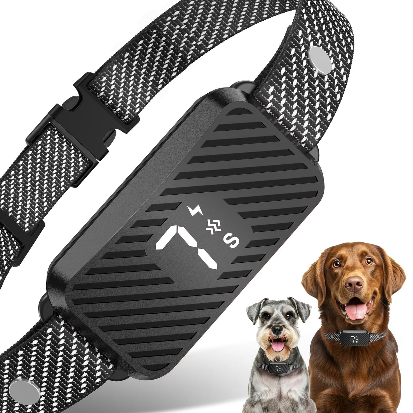 Dog Bark Collar for Large Medium Small Dogs, Effective No-Bark Collar, Smart Barking Collar, 2026 Upgraded Bark Collar with 7 Sensitivity, 3 Modes,Carrot Orange