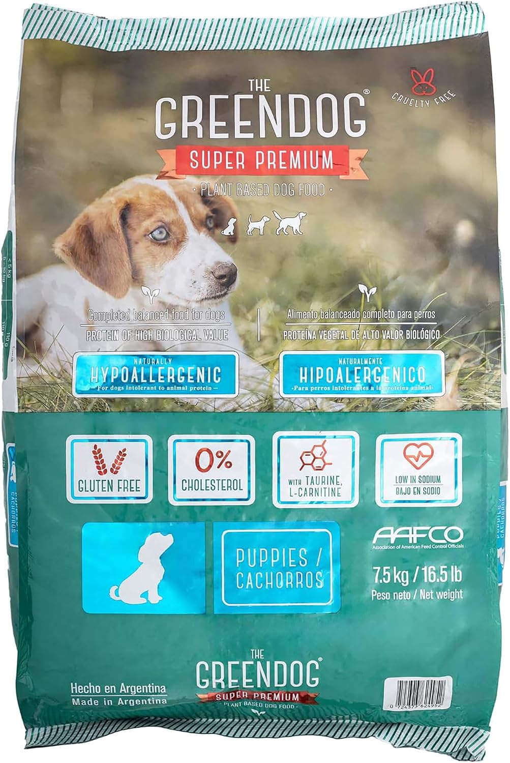 Super Premium - Puppies - 16.5 Lb Bag Dog Food - Plant Based Protein, Vegan Dry Pet Kibble, Gluten Free, Complete Nutrition