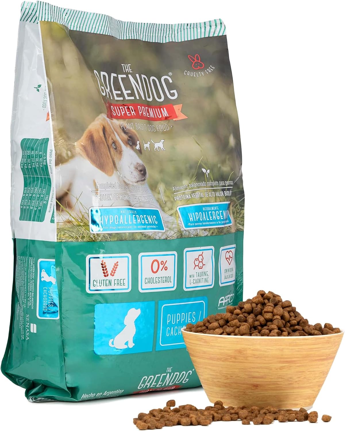 Super Premium - Puppies - 16.5 Lb Bag Dog Food - Plant Based Protein, Vegan Dry Pet Kibble, Gluten Free, Complete Nutrition