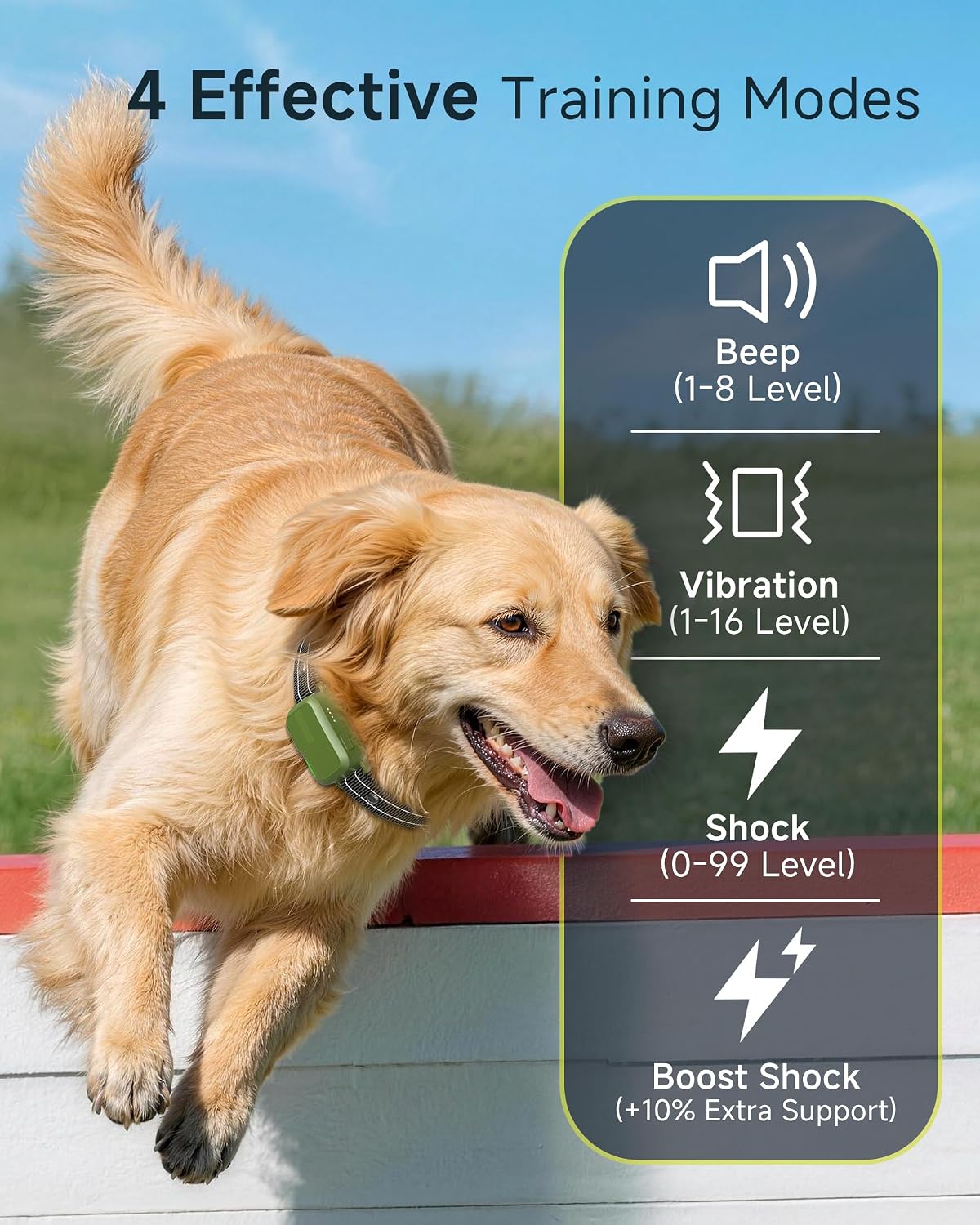 Dog Shock Collar - 4500FT Dog Training Collar with Remote for Dogs 10-120lb