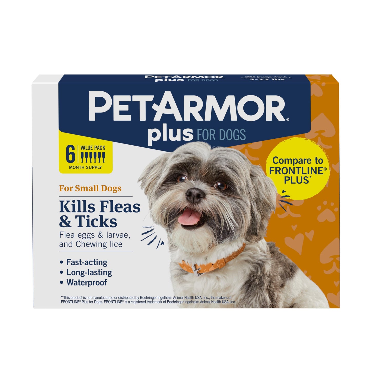 PetArmor Plus Flea & Tick Topical Dogs 89-132 lbs, 3-Month