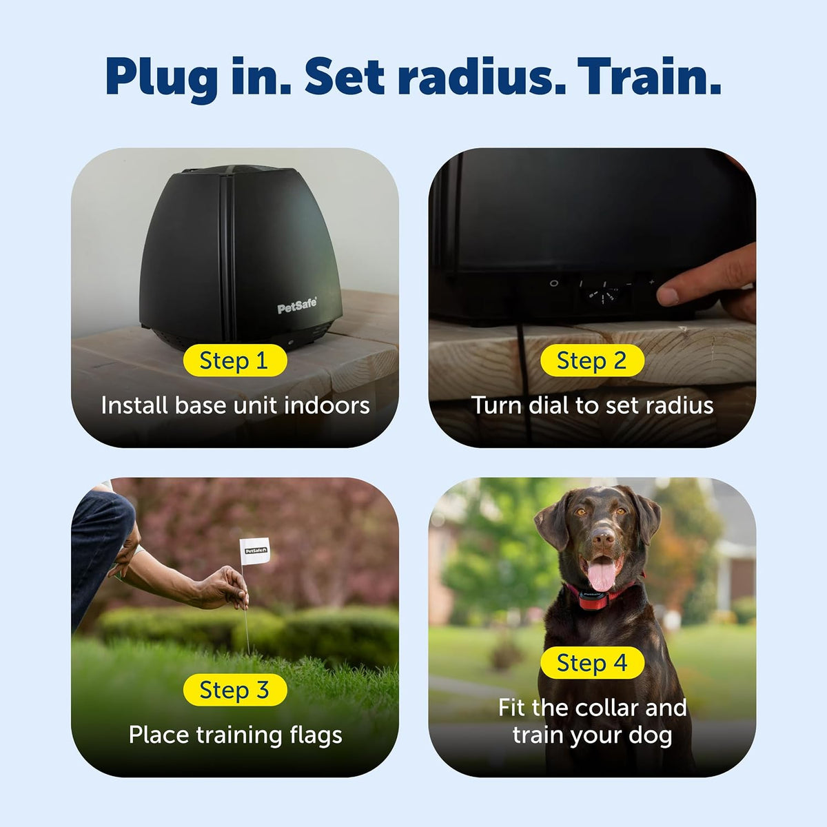 PetSafe Stay & Play Wireless Fence for Stubborn Dogs, Up to 3/4-Acre