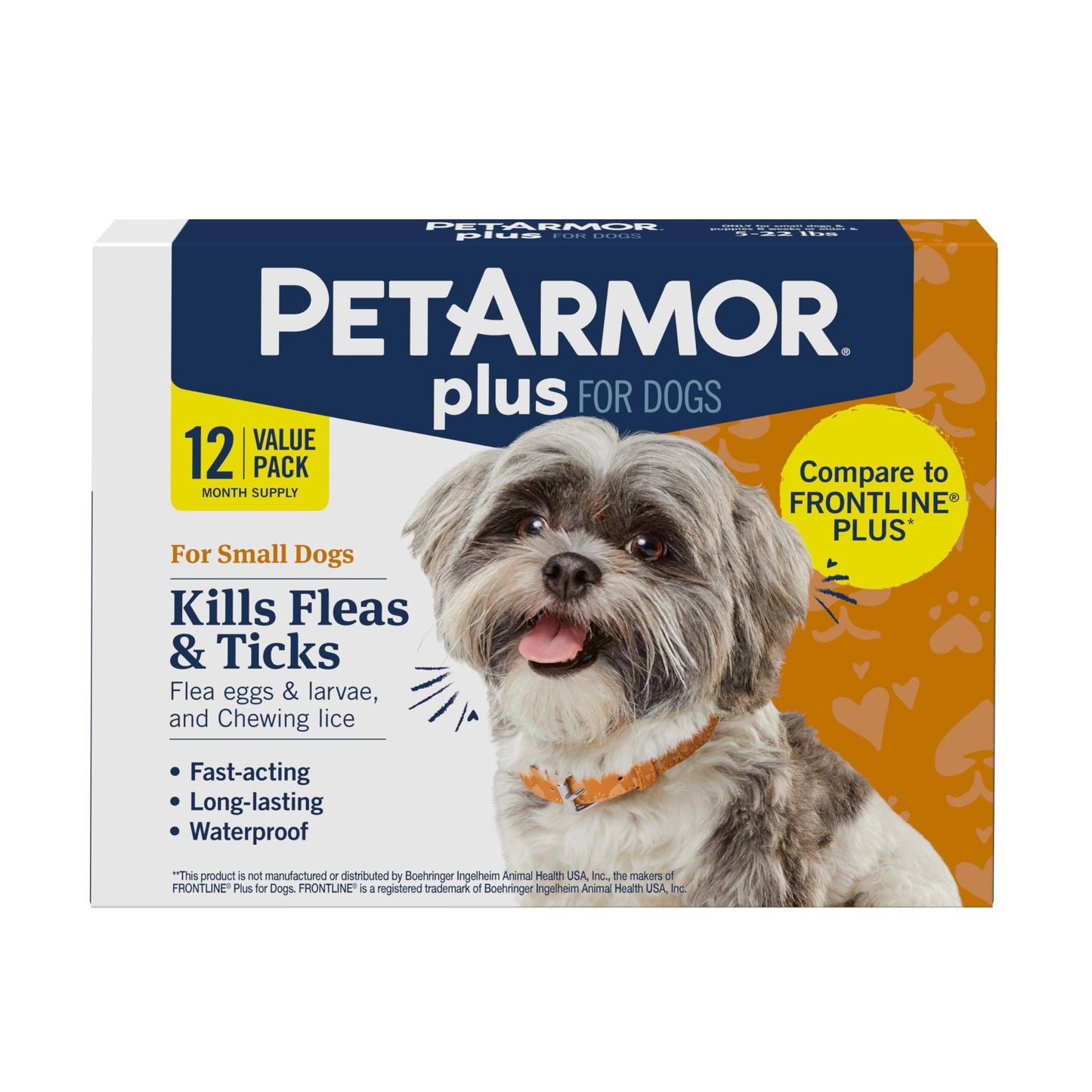 PetArmor Plus Flea & Tick Topical Dogs 89-132 lbs, 3-Month