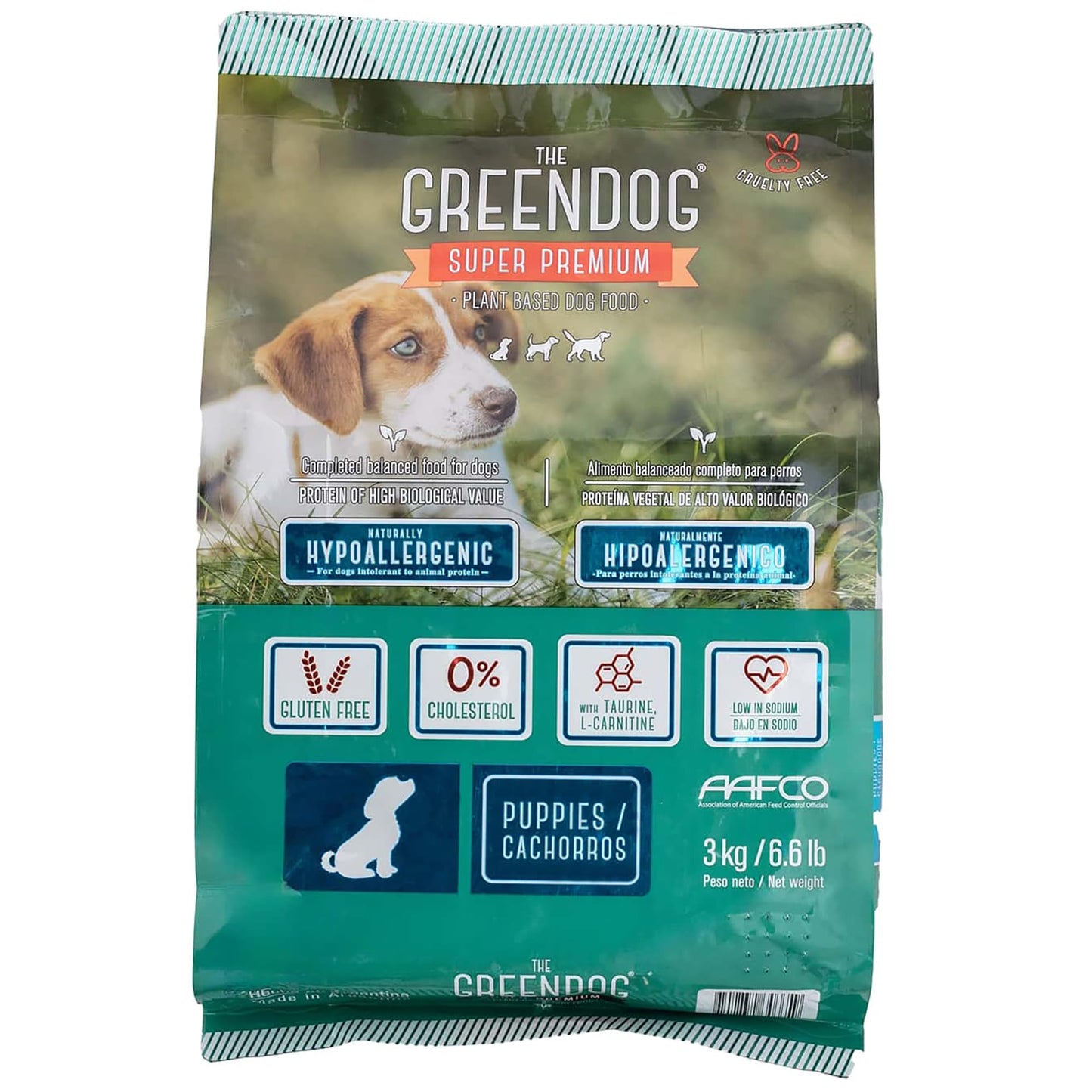 Super Premium - Puppies - 16.5 Lb Bag Dog Food - Plant Based Protein, Vegan Dry Pet Kibble, Gluten Free, Complete Nutrition
