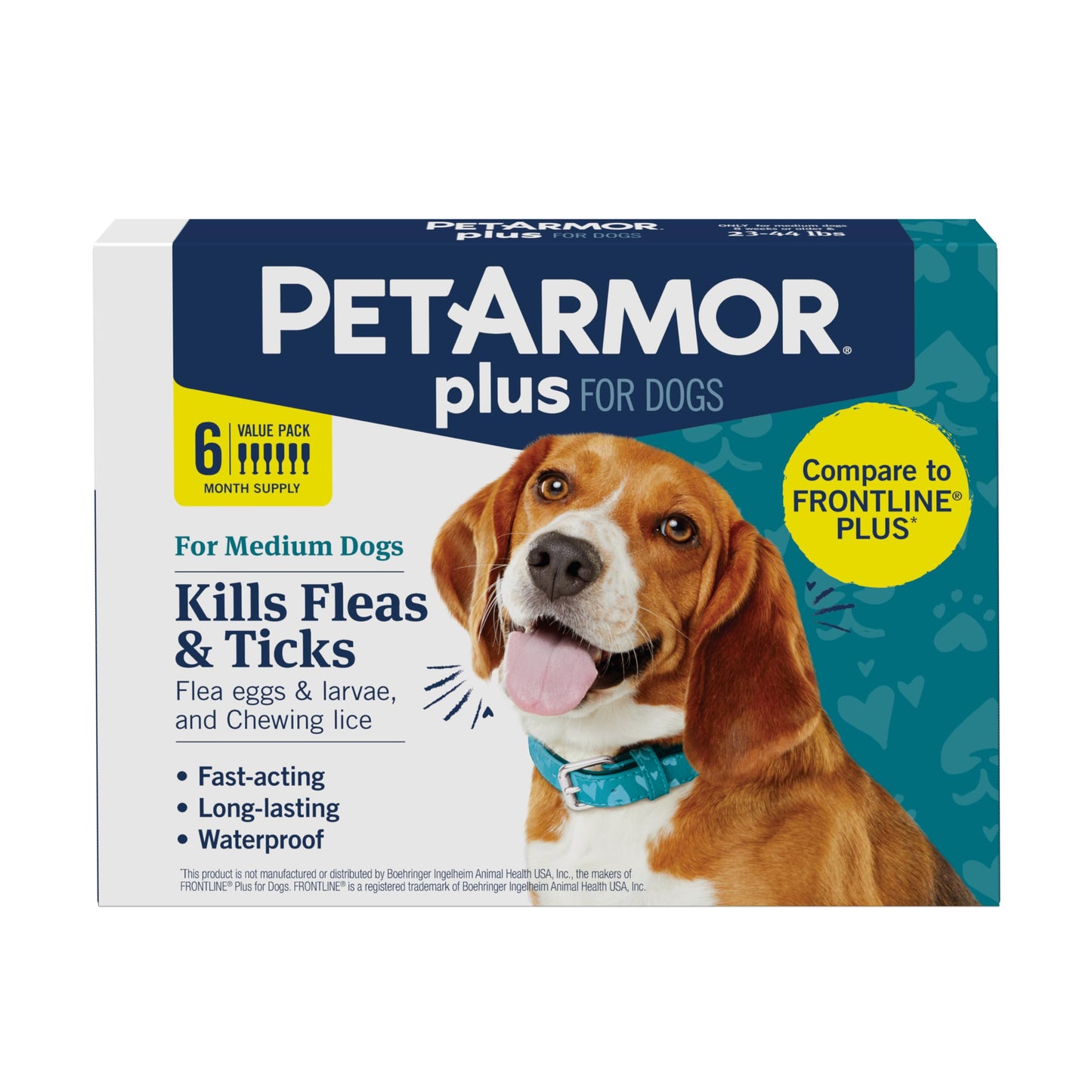 PetArmor Plus Flea & Tick Topical Dogs 89-132 lbs, 3-Month