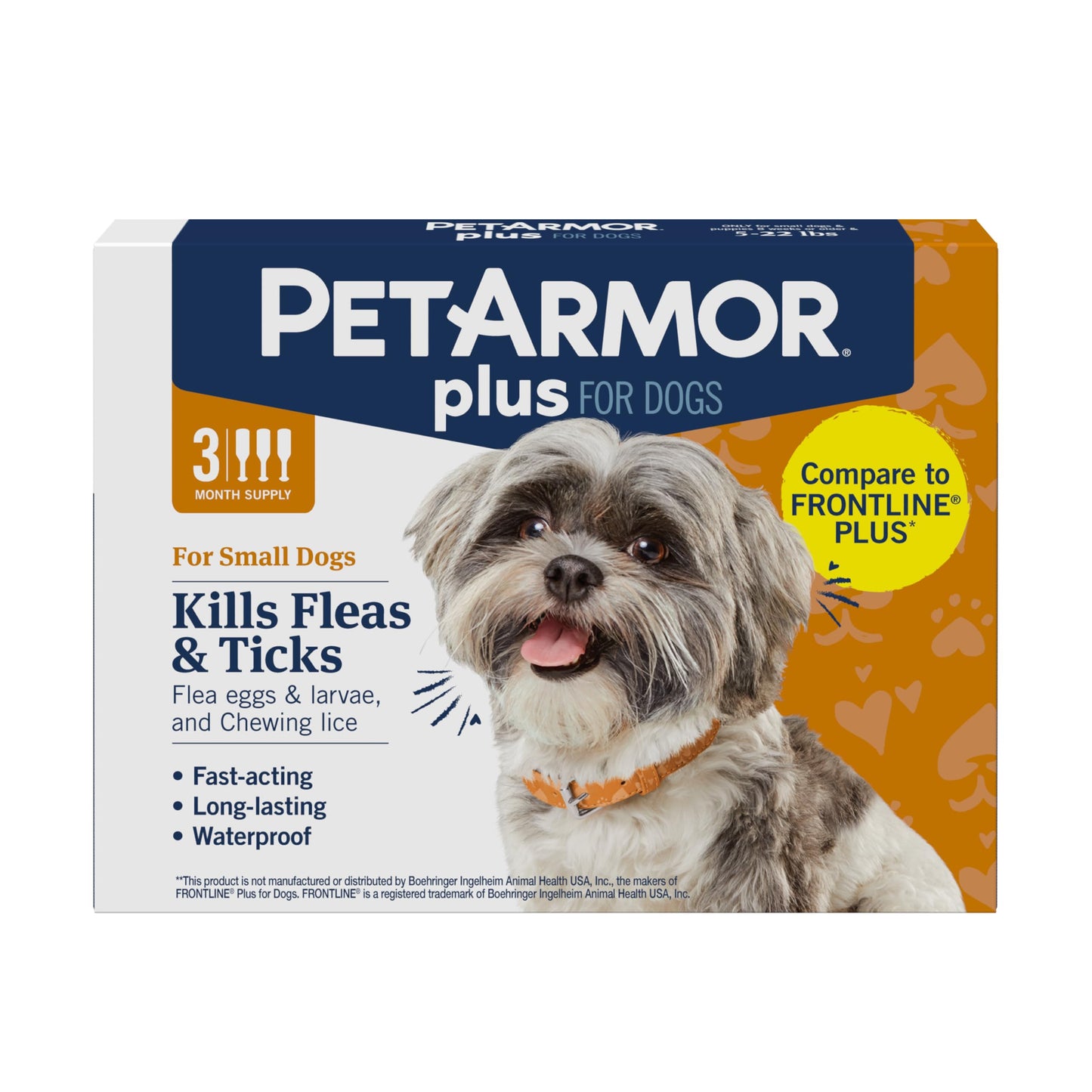 PetArmor Plus Flea & Tick Topical Dogs 89-132 lbs, 3-Month