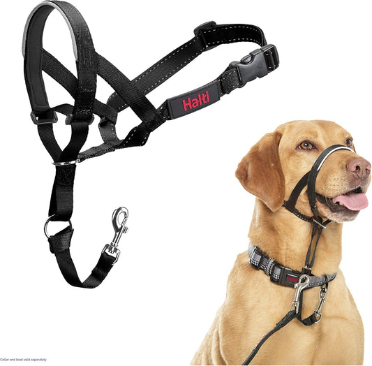 Halti Headcollar | Size 3, Black | Training Collar for Medium Dogs