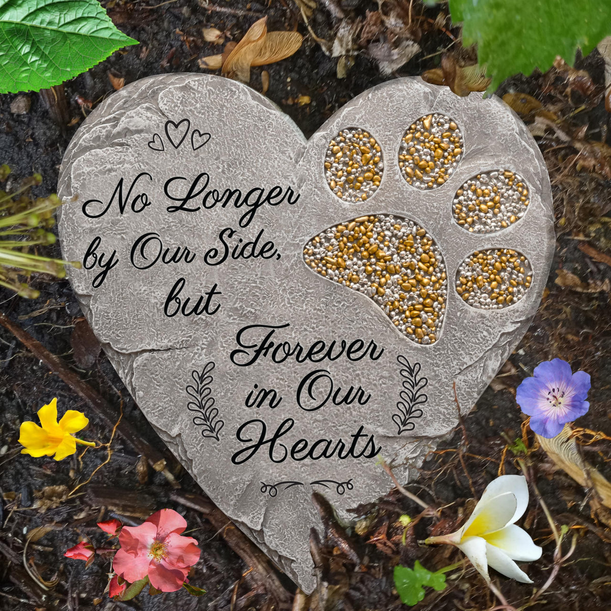 OBSI Dog Memorial Gifts for Loss of Dog Sympathy Gift - Rainbow Bridge Dog Memorial Stone for Remembrance Dog Passing Away Sympathy Gifts - Thoughtful Pet Loss Gifts - Brown
